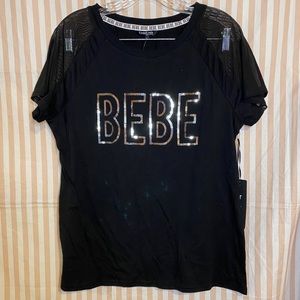 Bebe Sport Black T Shirt